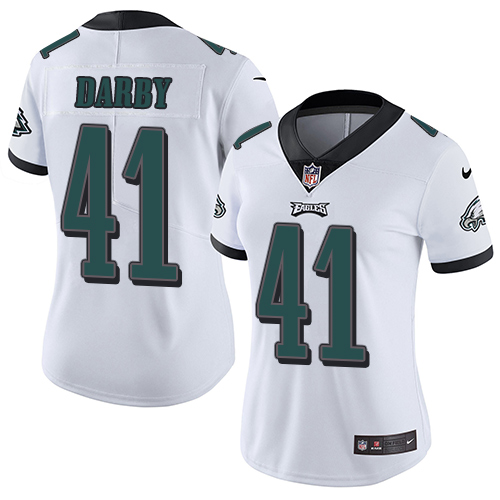 Women's Nike Philadelphia Eagles #41 Ronald Darby White Vapor Untouchable Limited Player NFL Jersey