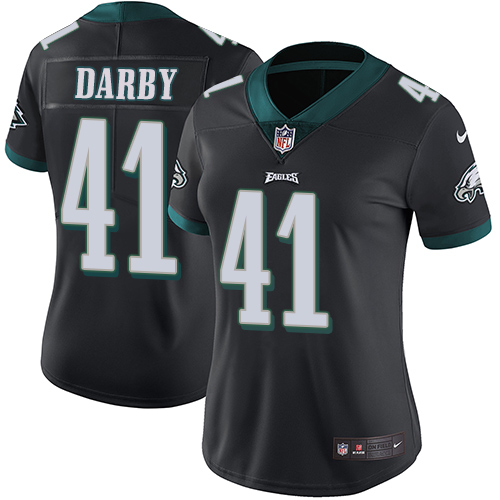 Women's Nike Philadelphia Eagles #41 Ronald Darby Black Alternate Vapor Untouchable Limited Player NFL Jersey