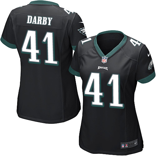 Women's Nike Philadelphia Eagles #41 Ronald Darby Game Black Alternate NFL Jersey