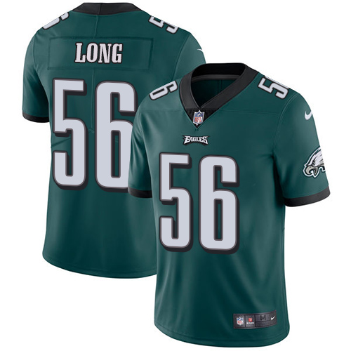 Youth Nike Philadelphia Eagles #56 Chris Long Midnight Green Team Color Vapor Untouchable Limited Player NFL Jersey