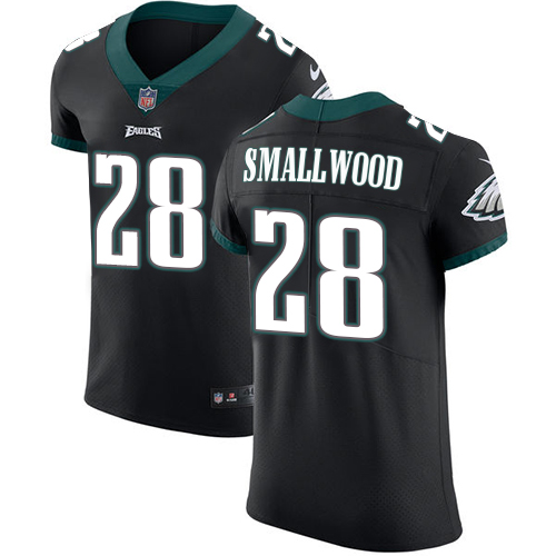 Men's Nike Philadelphia Eagles #28 Wendell Smallwood Black Vapor Untouchable Elite Player NFL Jersey