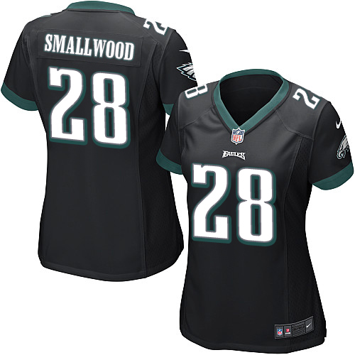 Women's Nike Philadelphia Eagles #28 Wendell Smallwood Game Black Alternate NFL Jersey