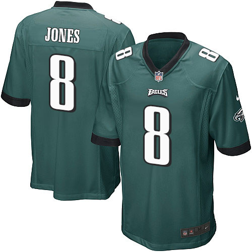 Men's Nike Philadelphia Eagles #8 Donnie Jones Game Midnight Green Team Color NFL Jersey