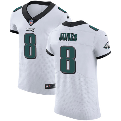 Men's Nike Philadelphia Eagles #8 Donnie Jones White Vapor Untouchable Elite Player NFL Jersey