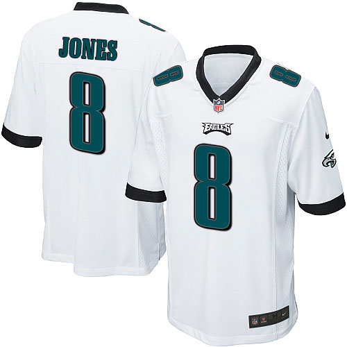 Men's Nike Philadelphia Eagles #8 Donnie Jones Game White NFL Jersey