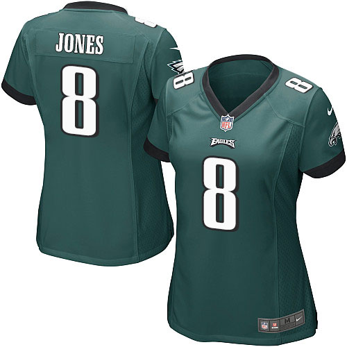 Women's Nike Philadelphia Eagles #8 Donnie Jones Game Midnight Green Team Color NFL Jersey