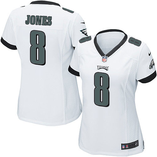 Women's Nike Philadelphia Eagles #8 Donnie Jones Game White NFL Jersey