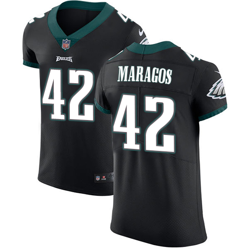 Men's Nike Philadelphia Eagles #42 Chris Maragos Black Vapor Untouchable Elite Player NFL Jersey