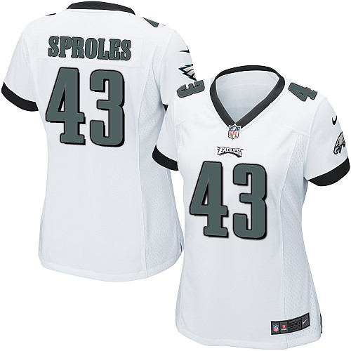 Women's Nike Philadelphia Eagles #43 Darren Sproles Game White NFL Jersey