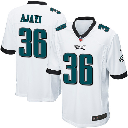 Men's Nike Philadelphia Eagles #36 Jay Ajayi Game White NFL Jersey