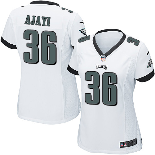 Women's Nike Philadelphia Eagles #36 Jay Ajayi Game White NFL Jersey