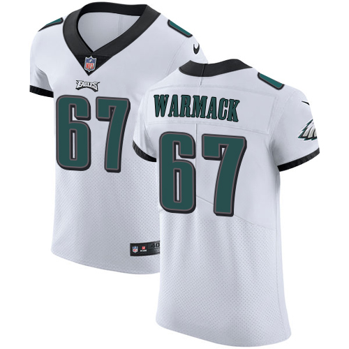 Men's Nike Philadelphia Eagles #67 Chance Warmack White Vapor Untouchable Elite Player NFL Jersey