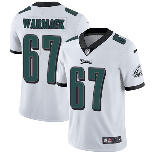 Men's Nike Philadelphia Eagles #67 Chance Warmack White Vapor Untouchable Limited Player NFL Jersey