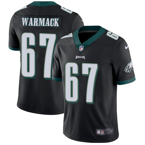 Men's Nike Philadelphia Eagles #67 Chance Warmack Black Alternate Vapor Untouchable Limited Player NFL Jersey