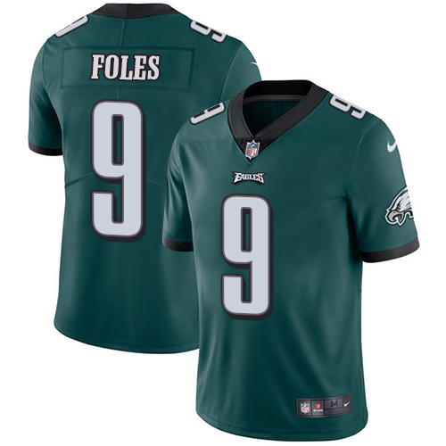 Youth Nike Philadelphia Eagles #9 Nick Foles Midnight Green Team Color Vapor Untouchable Limited Player NFL Jersey