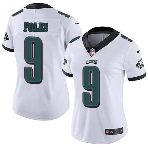 Women's Nike Philadelphia Eagles #9 Nick Foles White Vapor Untouchable Limited Player NFL Jersey