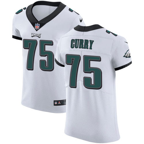 Men's Nike Philadelphia Eagles #75 Vinny Curry White Vapor Untouchable Elite Player NFL Jersey