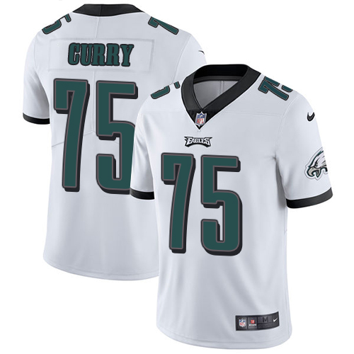 Youth Nike Philadelphia Eagles #75 Vinny Curry White Vapor Untouchable Limited Player NFL Jersey