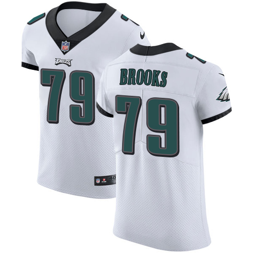 Men's Nike Philadelphia Eagles #79 Brandon Brooks White Vapor Untouchable Elite Player NFL Jersey