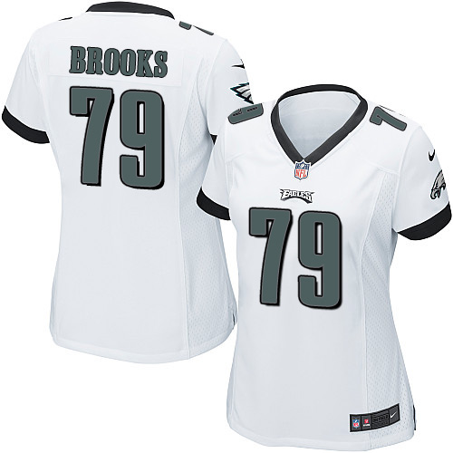 Women's Nike Philadelphia Eagles #79 Brandon Brooks Game White NFL Jersey