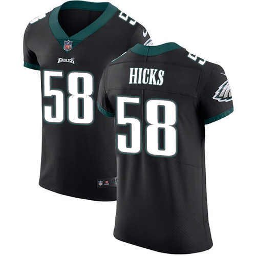 Men's Nike Philadelphia Eagles #58 Jordan Hicks Black Vapor Untouchable Elite Player NFL Jersey