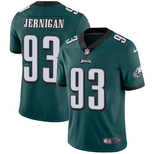 Men's Nike Philadelphia Eagles #93 Timmy Jernigan Midnight Green Team Color Vapor Untouchable Limited Player NFL Jersey