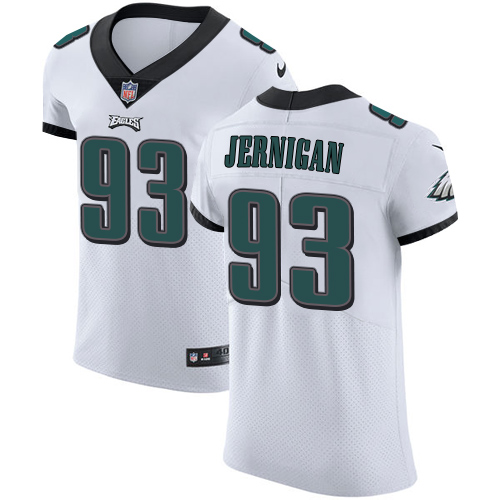 Men's Nike Philadelphia Eagles #93 Timmy Jernigan White Vapor Untouchable Elite Player NFL Jersey