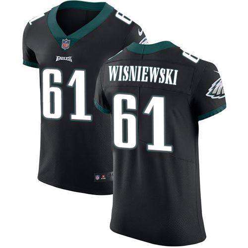 Men's Nike Philadelphia Eagles #61 Stefen Wisniewski Black Vapor Untouchable Elite Player NFL Jersey