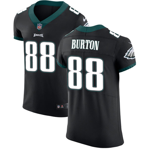 Men's Nike Philadelphia Eagles #88 Trey Burton Black Vapor Untouchable Elite Player NFL Jersey