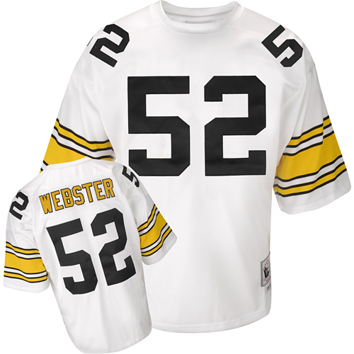 Mitchell And Ness Pittsburgh Steelers #52 Mike Webster White Authentic Throwback NFL Jersey