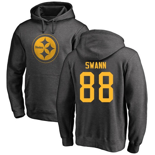 NFL Nike Pittsburgh Steelers #88 Lynn Swann Ash One Color Pullover Hoodie