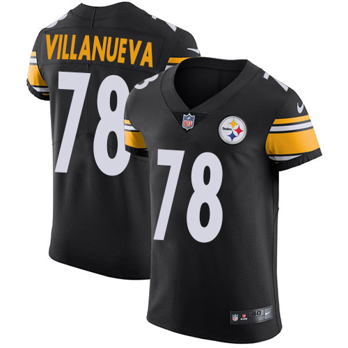 Men's Nike Pittsburgh Steelers #78 Alejandro Villanueva Black Team Color Vapor Untouchable Elite Player NFL Jersey