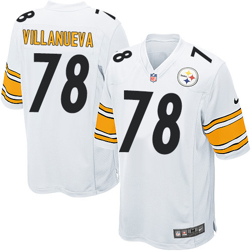 Men's Nike Pittsburgh Steelers #78 Alejandro Villanueva Game White NFL Jersey