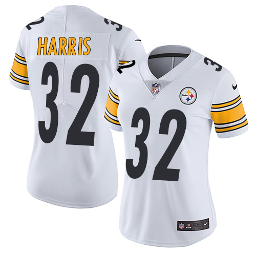 Women's Nike Pittsburgh Steelers #32 Franco Harris White Vapor Untouchable Elite Player NFL Jersey