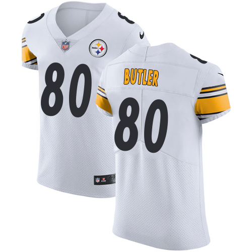 Men's Nike Pittsburgh Steelers #80 Jack Butler White Vapor Untouchable Elite Player NFL Jersey