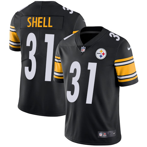 Men's Nike Pittsburgh Steelers #31 Donnie Shell Black Team Color Vapor Untouchable Limited Player NFL Jersey