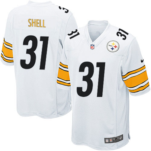 Men's Nike Pittsburgh Steelers #31 Donnie Shell Game White NFL Jersey