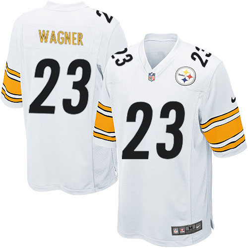 Men's Nike Pittsburgh Steelers #23 Mike Wagner Game White NFL Jersey