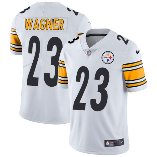 Youth Nike Pittsburgh Steelers #23 Mike Wagner White Vapor Untouchable Limited Player NFL Jersey