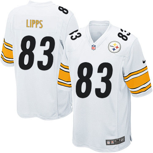 Men's Nike Pittsburgh Steelers #83 Louis Lipps Game White NFL Jersey