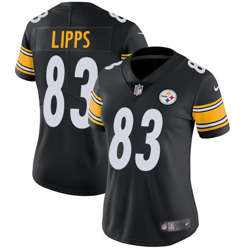 Women's Nike Pittsburgh Steelers #83 Louis Lipps Black Team Color Vapor Untouchable Limited Player NFL Jersey