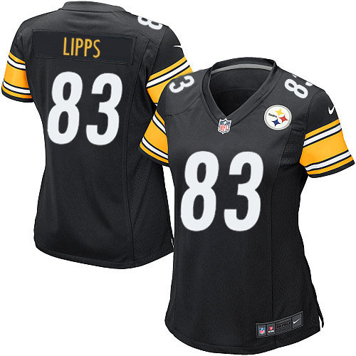 Women's Nike Pittsburgh Steelers #83 Louis Lipps Game Black Team Color NFL Jersey