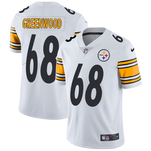 Youth Nike Pittsburgh Steelers #68 L.C. Greenwood White Vapor Untouchable Limited Player NFL Jersey