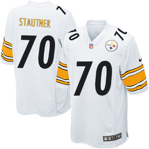 Men's Nike Pittsburgh Steelers #70 Ernie Stautner Game White NFL Jersey