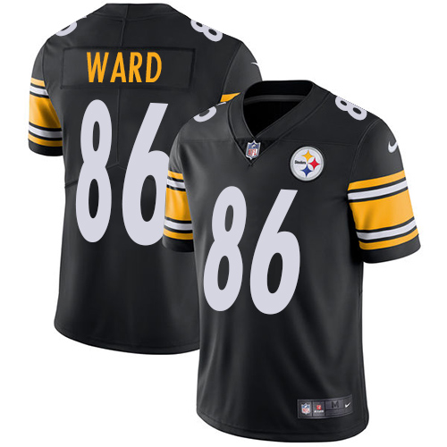 Men's Nike Pittsburgh Steelers #86 Hines Ward Black Team Color Vapor Untouchable Limited Player NFL Jersey