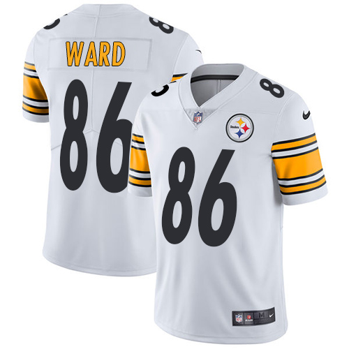 Men's Nike Pittsburgh Steelers #86 Hines Ward White Vapor Untouchable Limited Player NFL Jersey
