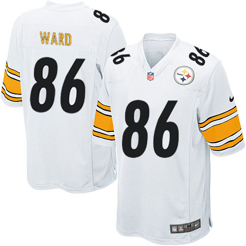 Men's Nike Pittsburgh Steelers #86 Hines Ward Game White NFL Jersey