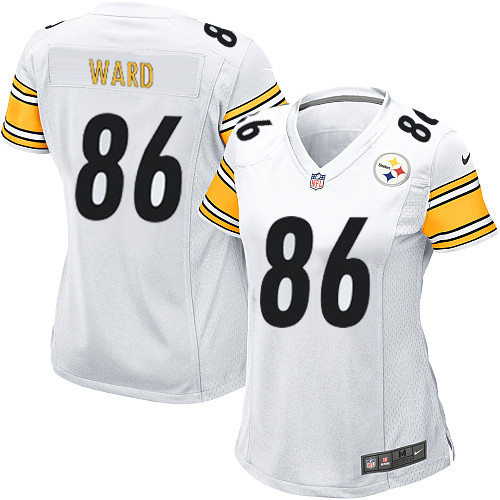 Women's Nike Pittsburgh Steelers #86 Hines Ward Game White NFL Jersey