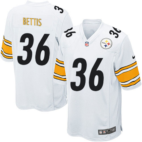Men's Nike Pittsburgh Steelers #36 Jerome Bettis Game White NFL Jersey