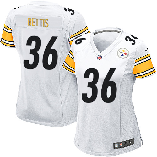 Women's Nike Pittsburgh Steelers #36 Jerome Bettis Game White NFL Jersey